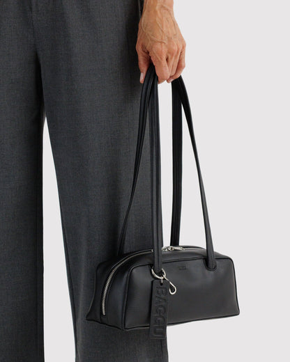 SMALL RECYCLED LEATHER BOWLER BAG - US 1099