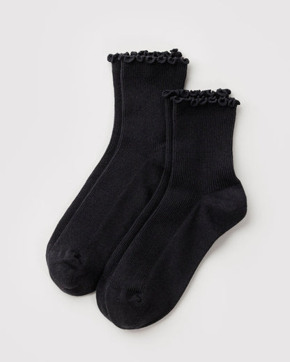 LETTUCE EDGE SOCK SET OF 2 - US 5024