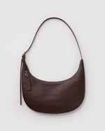 MEDIUM RECYCLED LEATHER FLAT CRESCENT - US 1557