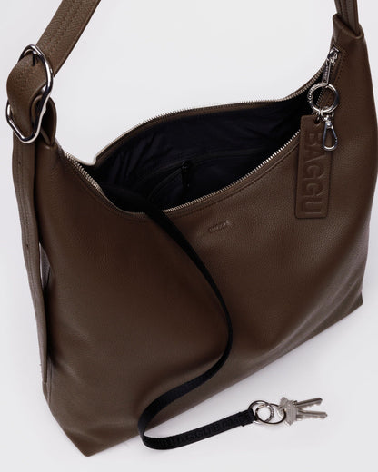 RECYCLED LEATHER SHOULDER BAG - US 1037