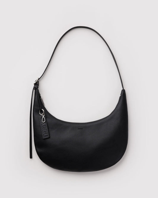 MEDIUM RECYCLED LEATHER FLAT CRESCENT - US 1941