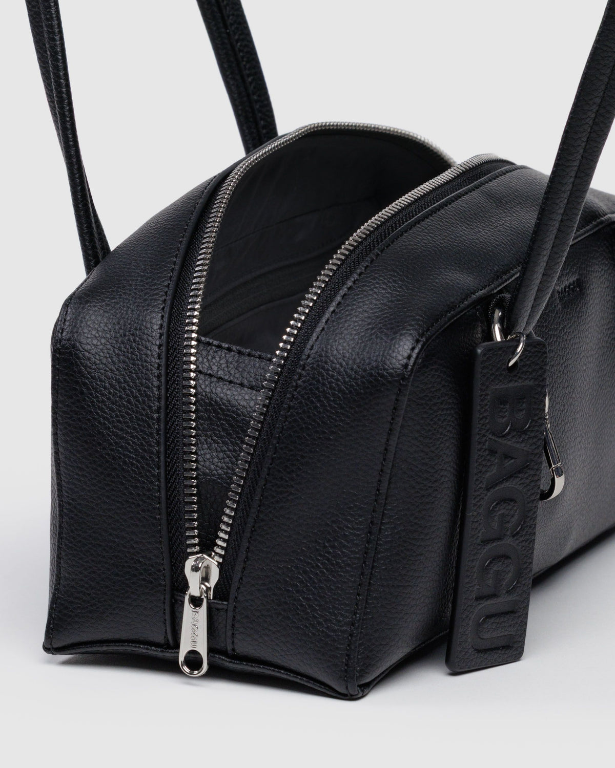 SMALL RECYCLED LEATHER BOWLER BAG - US 1099