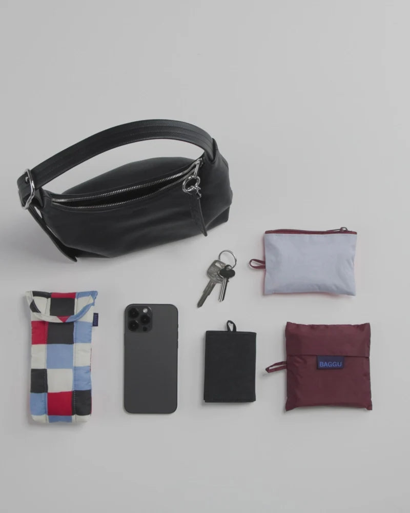 MINI RECYCLED LEATHER SHOULDER BAG - US 0077